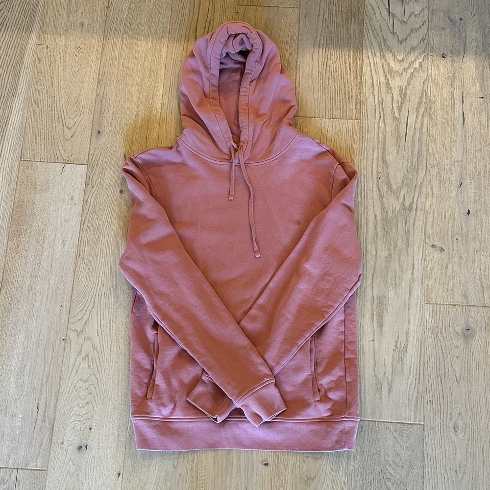 AllSaints Men's Pink Hoodie - Size L